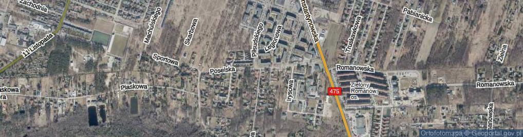 Zdjęcie satelitarne Poselska ul.